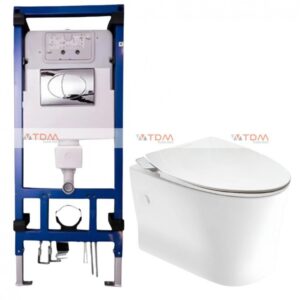 Bồn Cầu American Standard WP-2265/M4A839/VP-G3004A/VPTL-3815 Treo Tường Nắp Rửa Cơ