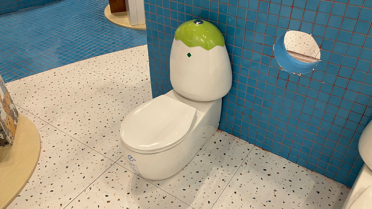 Bồn cầu 2 khối trẻ em thoát ngang dòng Googai COTTO C15017 - Ảnh 10