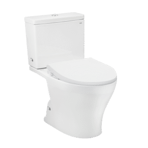 Bàn cầu 2 khối kèm nắp rửa cơ ECOWASHER TCW1211A CS326DE4 cao cấp, chính hãng | TOTO