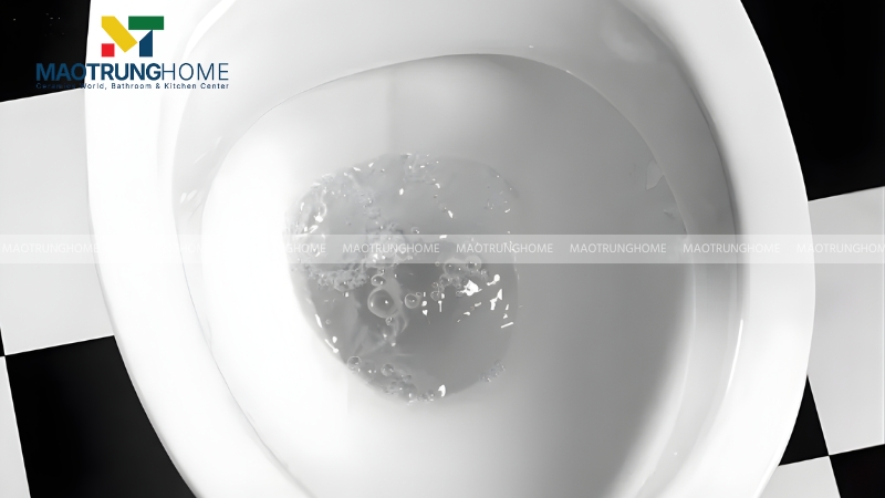 Khu vực áp lực nước yếu nên chọn công nghệ xả thẳng