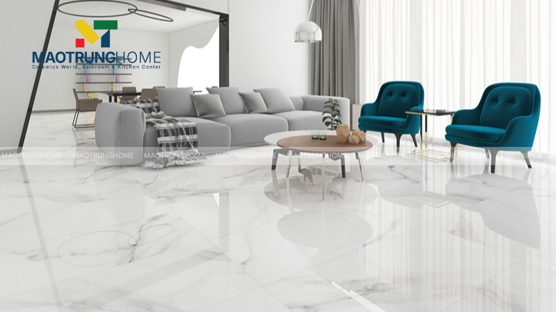 Mẫu gạch lát nền phòng khách thu hút