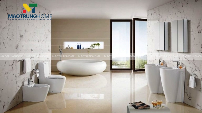 Bạn không nên đặt bồn cầu đối diện gương soi