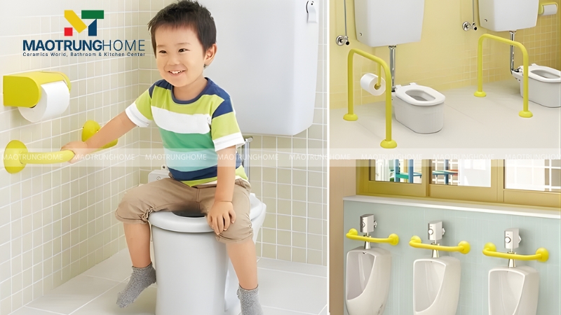 Bạn nên tạo bầu không khí vui vẻ để bé thoải mái đi vệ sinh