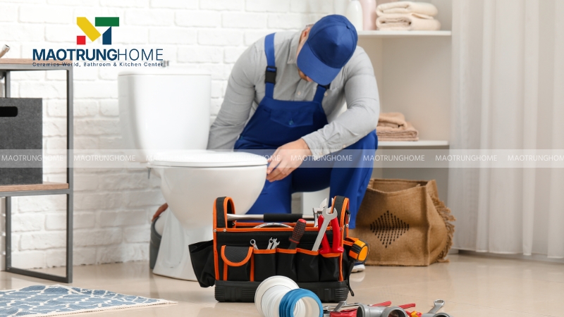 Lắp đặt bồn cầu TOTO 1 khối và 2 khối