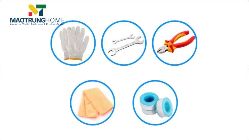 Bạn chuẩn bị và kiểm tra đầy đủ dụng cụ trước khi lắp đặt