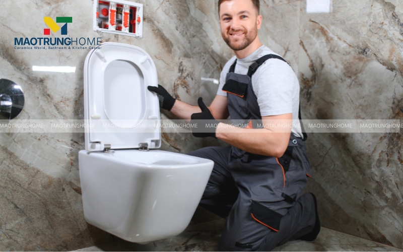 Việc lắp bồn cầu treo đúng kỹ thuật không chỉ đảm bảo thẩm mỹ mà còn là yếu tố tiên quyết cho sự an toàn và độ bền của công trình