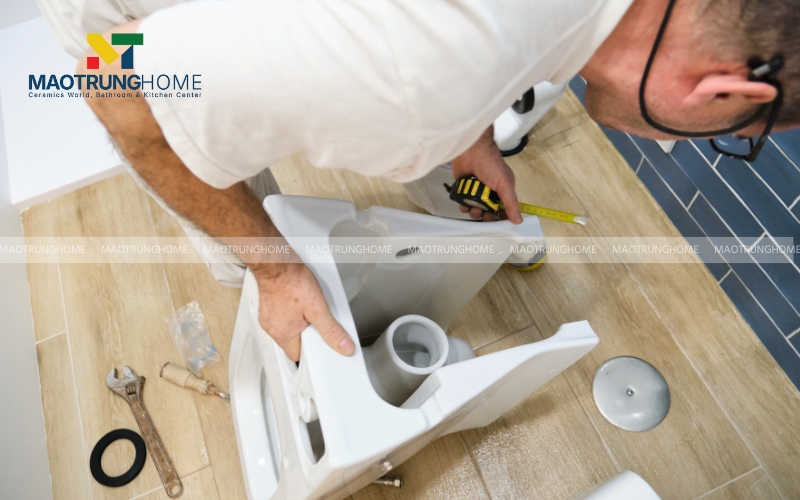 Cố định khung treo chịu lực vào tường