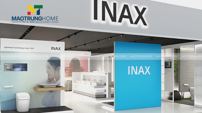 Nhận diện logo INAX trên thân sứ