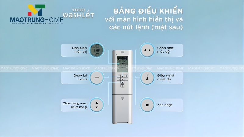 TOTO trang bị nhiều tùy chỉnh giúp cá nhân hóa trải nghiệm