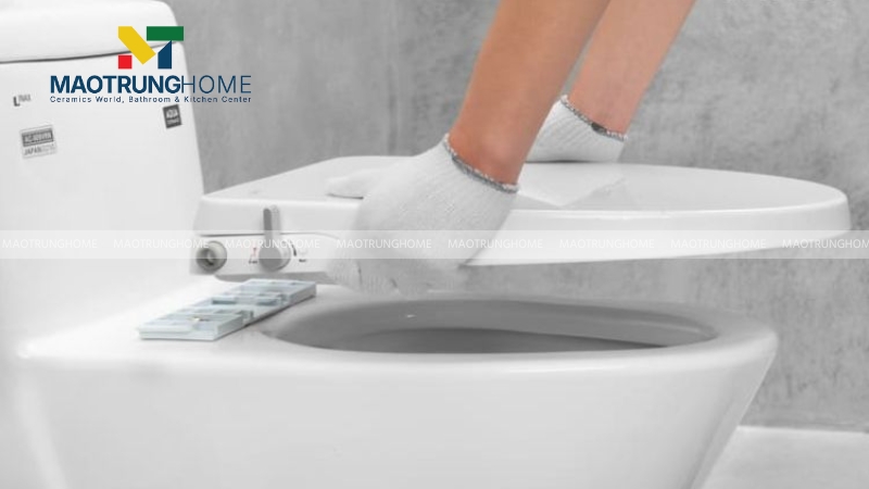 Thay nắp bồn cầu mới