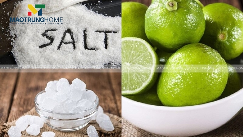 Chanh tươi và muối có tác dụng làm sáng hiệu quả