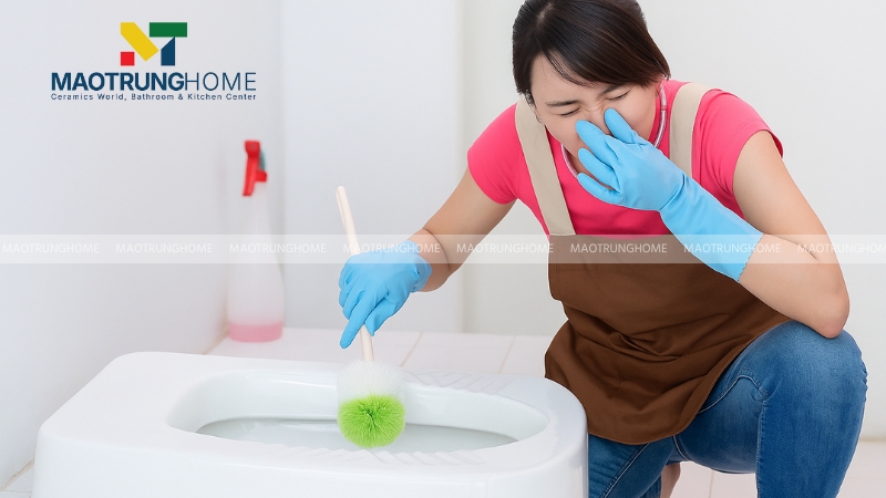 Các dấu hiệu nhận biết bồn cầu đang bị nghẹt