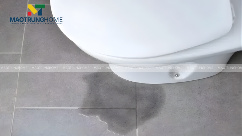 Nước vẫn chảy rỉ ngay cả khi không xả là dấu hiệu cho thấy bồn cầu bị hư