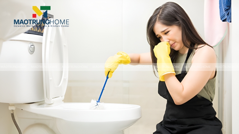 Dấu hiệu nhận biết bồn cầu bị nghẹt hơi