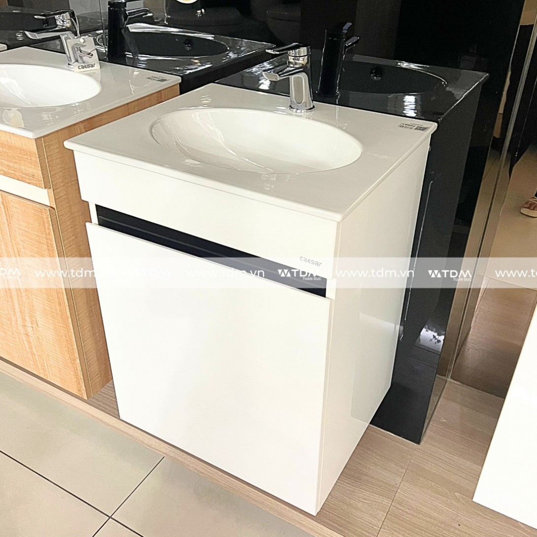 Bộ Tủ Lavabo Treo Caesar L5022/EH15022AV Màu Trắng - Ảnh 3