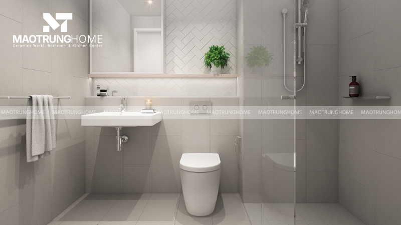 Nhà vệ sinh có diện tích nhỏ