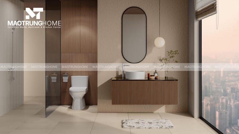 Nhà vệ sinh sau khi cải tạo không chỉ đẹp mà còn bền vững, an toàn