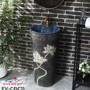 Chậu Sứ Mỹ Thuật Trụ EV-CĐC11