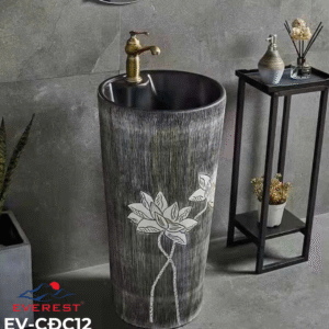 Chậu Sứ Mỹ Thuật Trụ EV-CĐC12