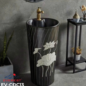 Chậu Sứ Mỹ Thuật Trụ EV-CĐC13