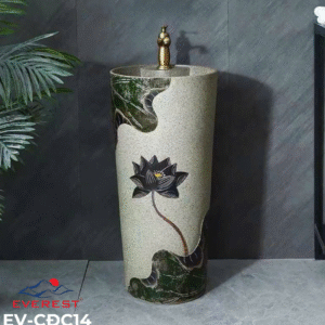 Chậu Sứ Mỹ Thuật Trụ EV-CĐC14