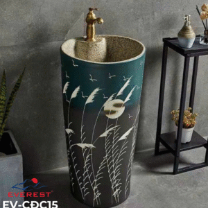 Chậu Sứ Mỹ Thuật Trụ EV-CĐC15