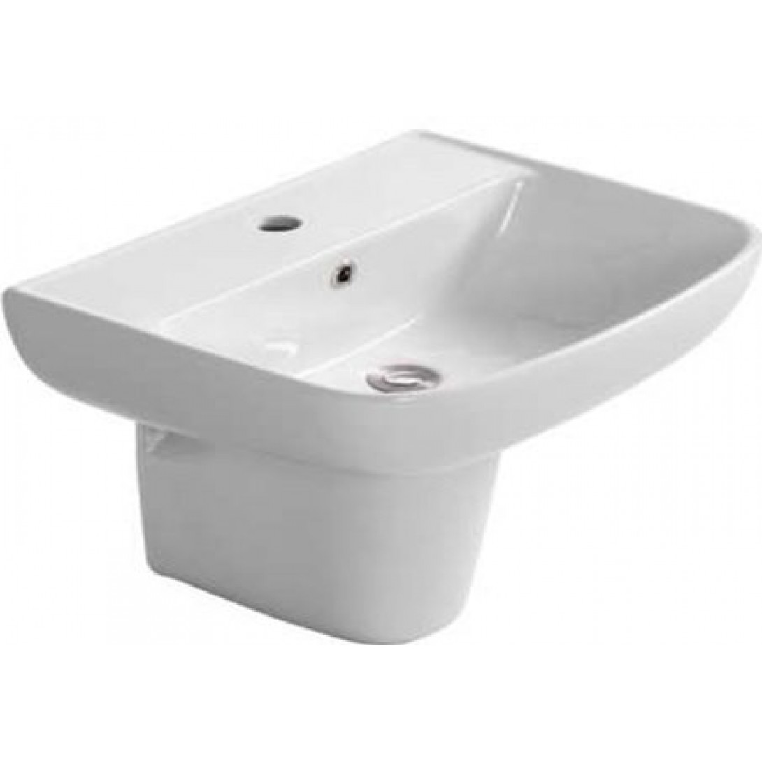 Chậu Lavabo COTTO C000607OS/C400000OS Treo Tường Chân Ngắn Bob - Ảnh 2