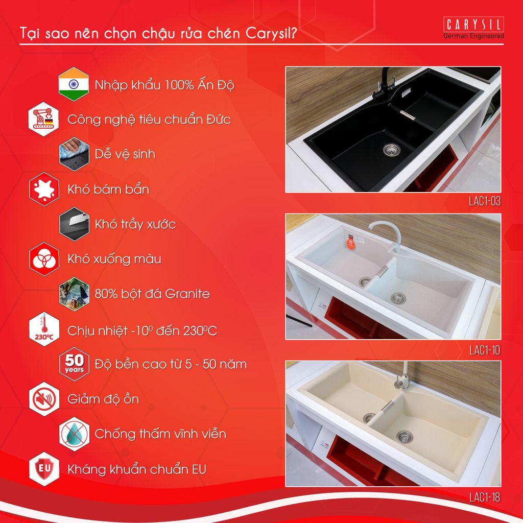 Chậu rửa chén LAC1 - Ảnh 15