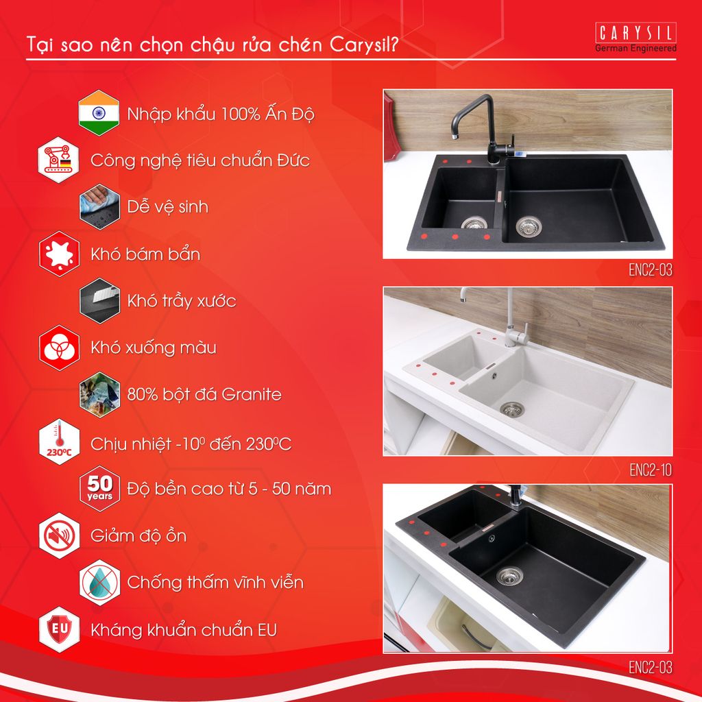 Chậu rửa chén ENC2 - Ảnh 15