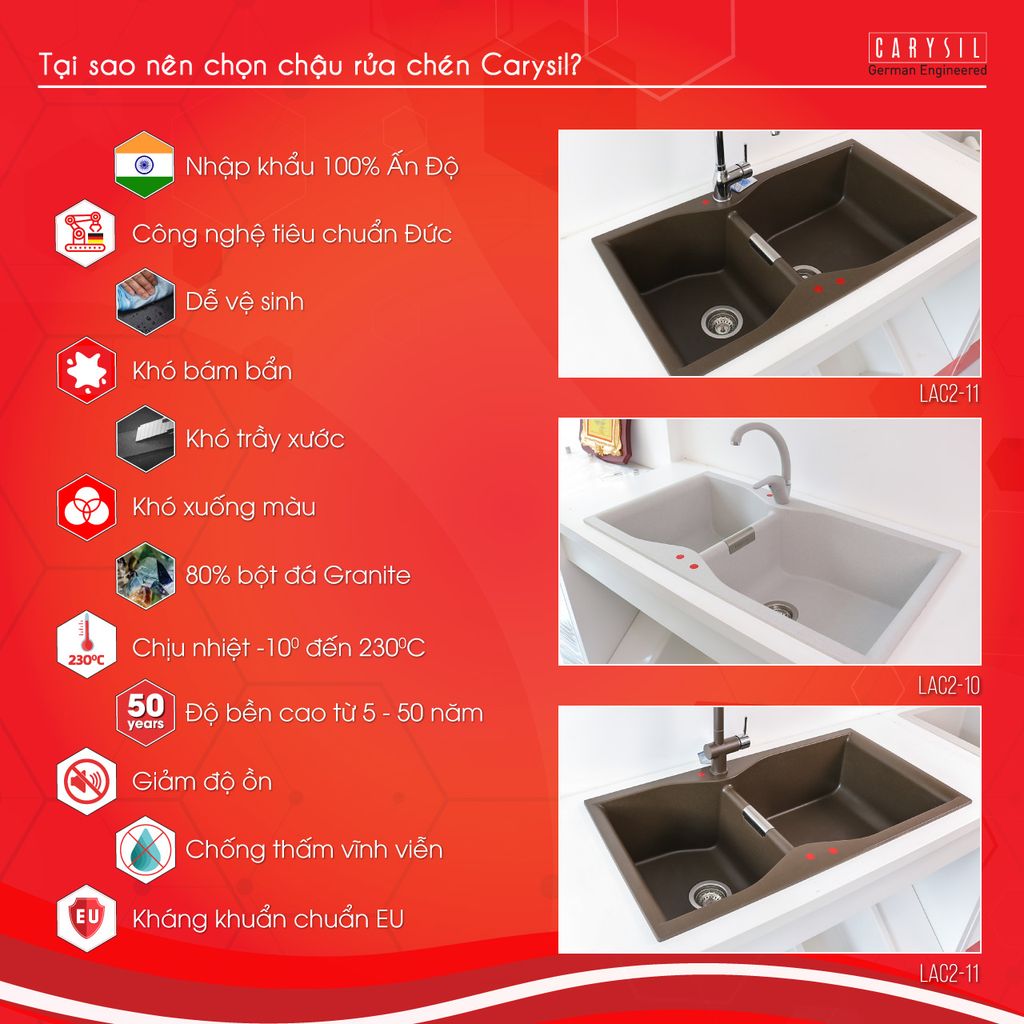 Chậu rửa chén LAC2 - Ảnh 15