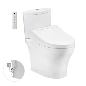 Bàn cầu hai khối kèm nắp rửa điện tử WASHLET dòng C5 CS838DW14 cao cấp, chính hãng | TOTO