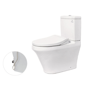 Close-Coupled Toilet with Eco-washer Seat & Cover TCW07S CS948DE2 premium authentic | TOTO