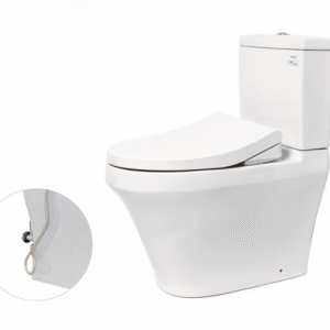 Bàn cầu hai khối, nắp đóng êm kèm vòi rửa nước lạnh TCW1211A CS948DE4 cao cấp, chính hãng | TOTO