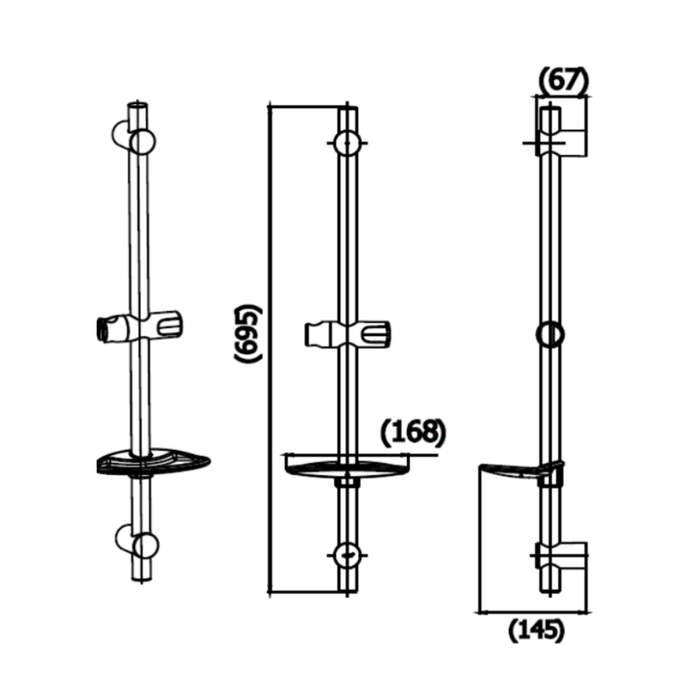 Thanh trượt sen tắm COTTO CT0138 - Ảnh 3