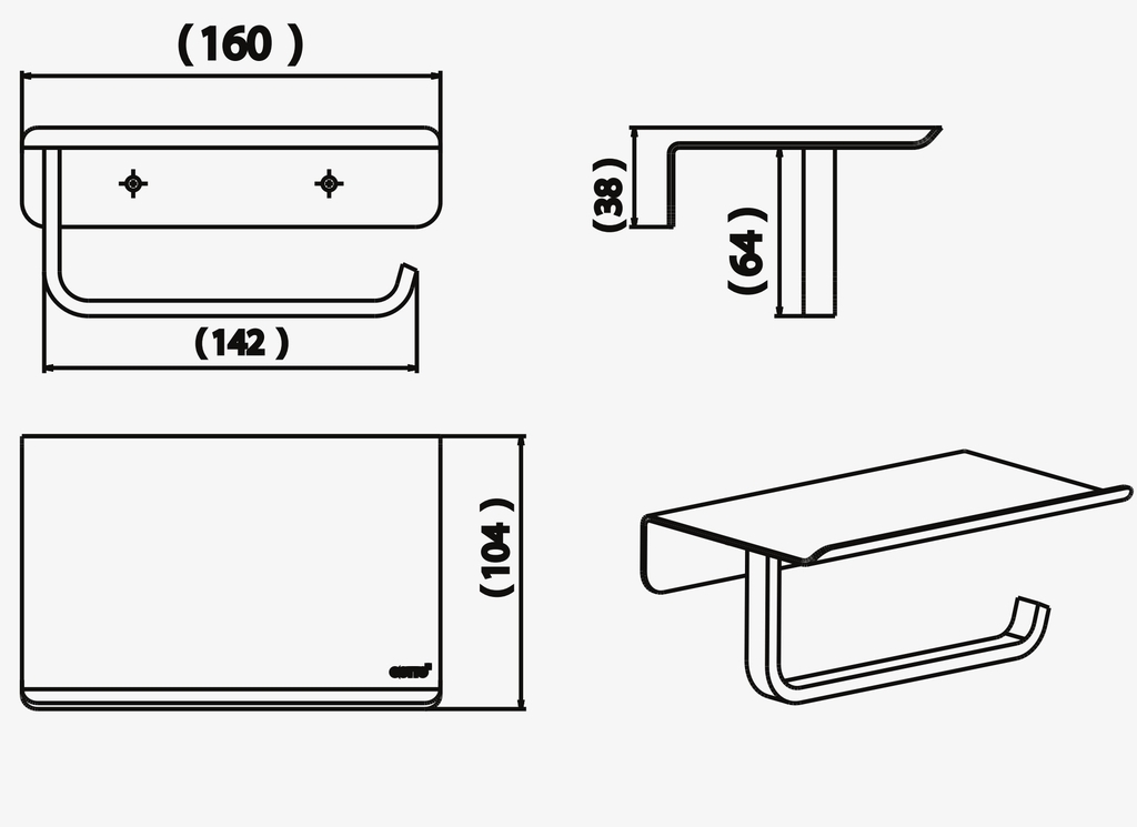 CT0266(HM) Lô giấy / giá điện thoại COTTO - Ảnh 4