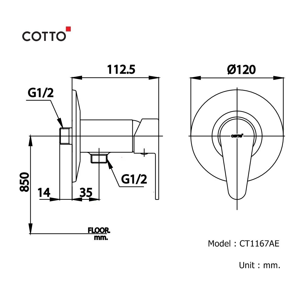 Củ sen lạnh COTTO CT1167AE - Ảnh 3