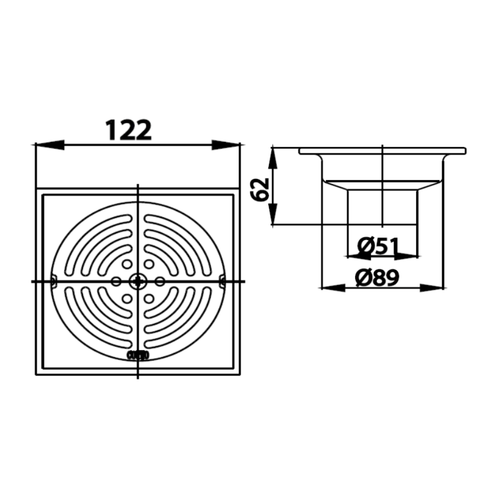 Phễu thoát sàn chống hôi COTTO CT640Z3P(HM) - Ảnh 3