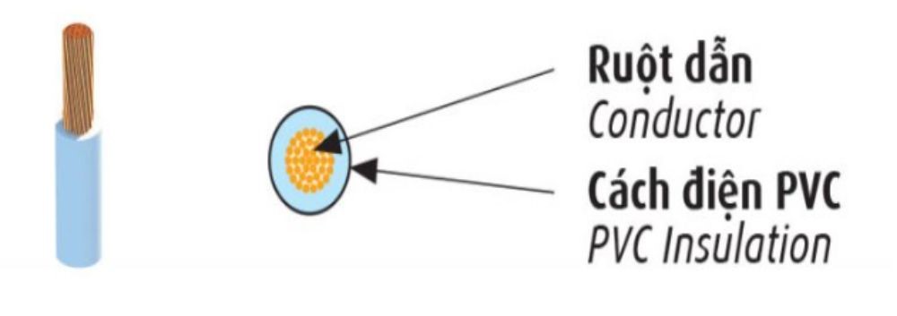 Dây điện Cadivi bọc nhựa PVC VCm - 300/500V - Ảnh 4
