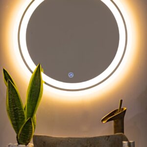 Gương đèn tròn cảm ứng cao cấp Hoàng Thiện GD 3305-8