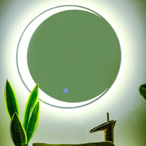 Gương đèn tròn cảm ứng hình mặt trăng cao cấp Hoàng Thiện GD 3308-8