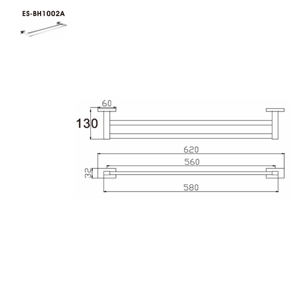 Thanh treo khăn Esslinger ES-BH1002 - Ảnh 3