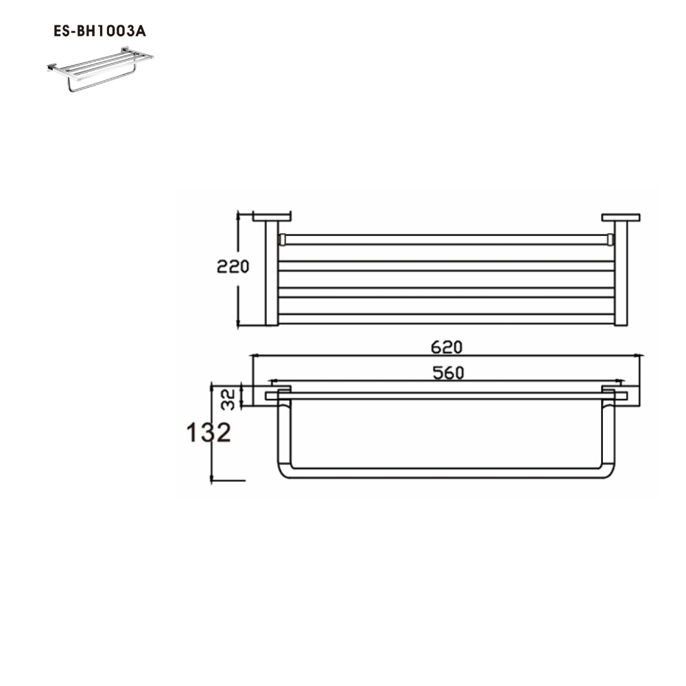 Thanh treo khăn Esslinger ES-BH1003 - Ảnh 3