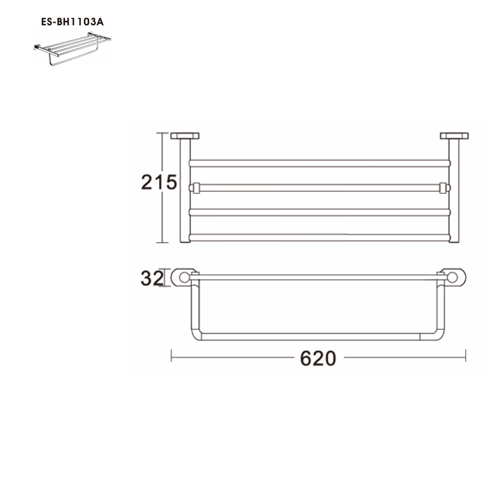 Thanh treo khăn Esslinger ES-BH1103 - Ảnh 3