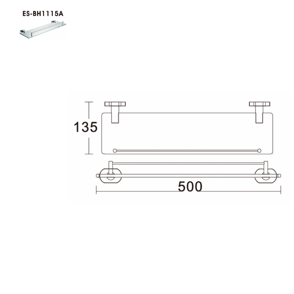 Kệ kính Esslinger ES-BH1115 - Ảnh 3