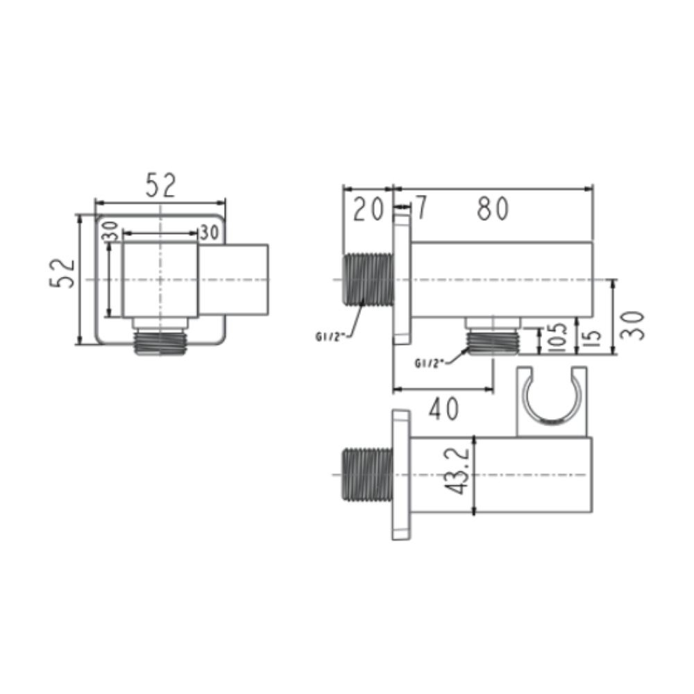 GÁC SEN VUÔNG MÀU XÁM BÓNG AMERICAN STANDARD FFAS9143HG - Ảnh 2