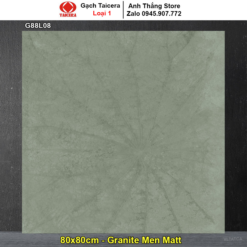Gạch 80x80 Taicera G88L08 Ghi Xám