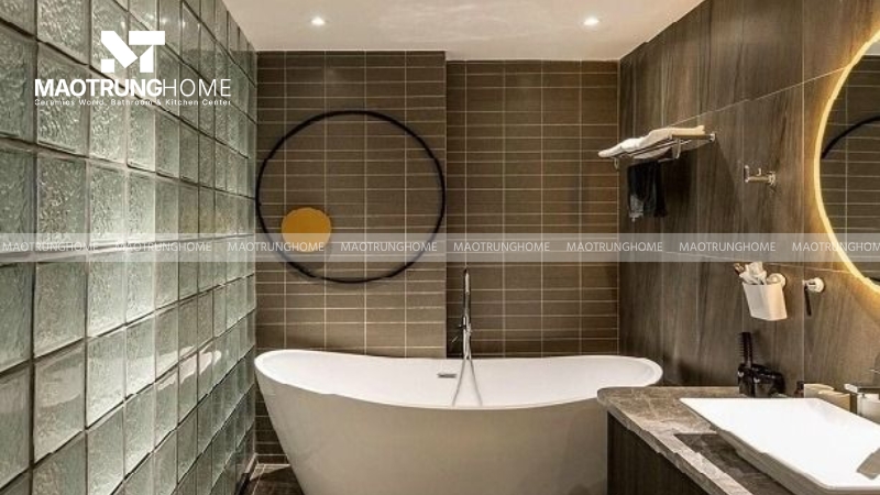 Hiệu ứng ánh sáng lung linh giúp phòng tắm thêm thu hút