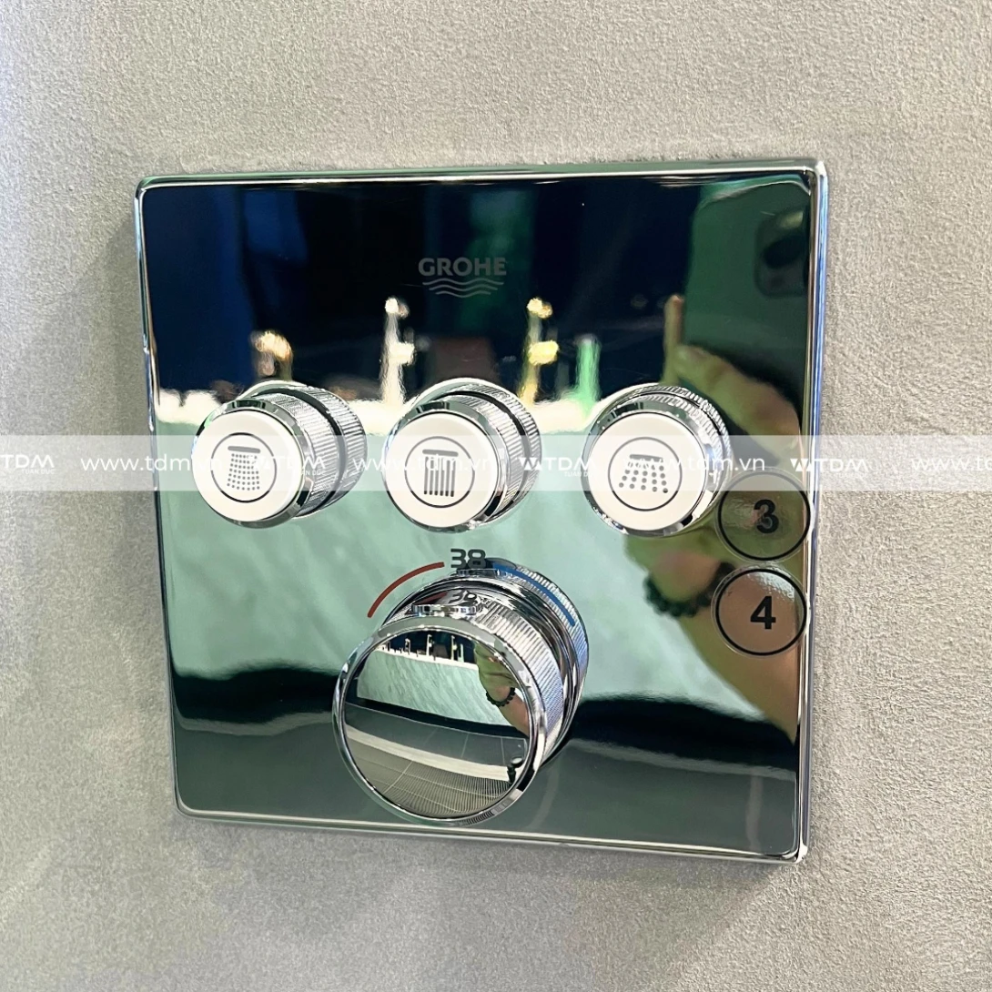 Bộ Trộn Âm Ổn Nhiệt Grohe SmartControl 29126000 + 35600000 Gắn Tường - Ảnh 5