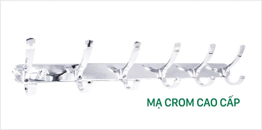 Móc áo treo tường mạ Crom cao cấp Hoàng Thiện HT 496