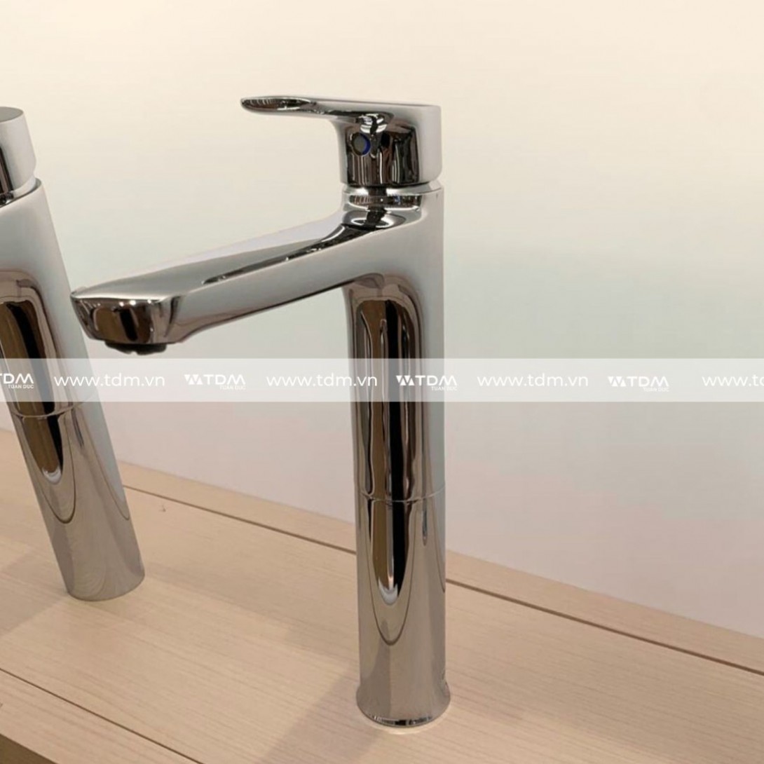 Vòi Lavabo Inax LFV-502SH (LFV502SH) Đặt Bàn Nóng Lạnh - Ảnh 5